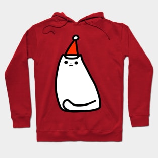 Christmas White Cat Hoodie